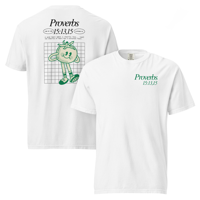 Proverbs 15: 13,15 - T-Shirt