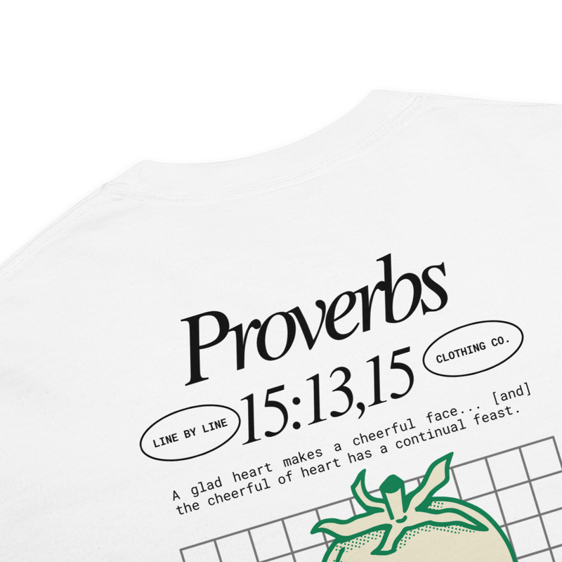 Proverbs 15: 13,15 - T-Shirt